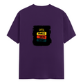 Female Classic Crew T-Shirt | Women's Regular Fit | 180 GSM Bio-Washed Cotton | Double Stitched, Pre-Shrunk | Personalized | DTG | Bold Typography | Affirmations | Daily Inspiration | Everyday | Encouraging | Make Today Great - back - Purple - mockup 2