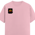 Female Classic Crew T-Shirt | Women's Regular Fit | 180 GSM Bio-Washed Cotton | Double Stitched, Pre-Shrunk | Personalized | DTG | Bold Typography | Affirmations | Daily Inspiration | Everyday | Encouraging | Make Today Great - right pocket - Light Baby Pink - mockup 4