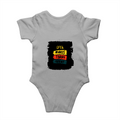 Baby Romper | 0-12 Months Regular Fit | 180 GSM Bio-Washed Cotton Blend | Double Stitched, Pre-Shrunk | Unisex | Personalized | DTF | Bold Typography | Affirmations | Daily Inspiration | Everyday | Encouraging | Make Today Great - back - Grey Melange - mockup 2