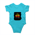 Baby Romper | 0-12 Months Regular Fit | 180 GSM Bio-Washed Cotton Blend | Double Stitched, Pre-Shrunk | Unisex | Personalized | DTF | Bold Typography | Affirmations | Daily Inspiration | Everyday | Encouraging | Make Today Great - back - SkyBlue - mockup 2