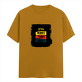 Men's Classic Crew T-Shirt | Regular Fit | 180 GSM Bio-Washed Cotton | DTF Print Ready | Pre-Shrunk, Durable | Personalized | DTF | Bold Typography | Affirmations | Daily Inspiration | Everyday | Encouraging | Make Today Great - front - Mustard Yellow - mockup 1