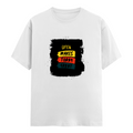 Men's Classic Crew T-Shirt | Regular Fit | 180 GSM Bio-Washed Cotton | DTF Print Ready | Pre-Shrunk, Durable | Personalized | DTF | Bold Typography | Affirmations | Daily Inspiration | Everyday | Encouraging | Make Today Great - front - White - mockup 1
