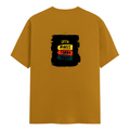 Men's Classic Crew T-Shirt | Regular Fit | 180 GSM Bio-Washed Cotton | DTF Print Ready | Pre-Shrunk, Durable | Personalized | DTF | Bold Typography | Affirmations | Daily Inspiration | Everyday | Encouraging | Make Today Great - back - Mustard Yellow - mockup 2
