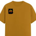 Men's Classic Crew T-Shirt | Regular Fit | 180 GSM Bio-Washed Cotton | DTF Print Ready | Pre-Shrunk, Durable | Personalized | DTF | Bold Typography | Affirmations | Daily Inspiration | Everyday | Encouraging | Make Today Great - right pocket - Mustard Yellow - mockup 4