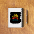 NotePad | A5 Size | Digital Print | 120 Pages | Unisex | Personalized | Bold Typography | Affirmations | Daily Inspiration | Everyday | Encouraging | Make Today Great - back_3 - White - mockup 6