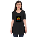Female Maternity Dress | Regular Fit | Bio-Washed Cotton Blend | Double Stitched Seam | Women | Personalized | DTF | Bold Typography | Affirmations | Daily Inspiration | Everyday | Encouraging | Make Today Great - front - Black - mockup 1