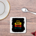 Coasters | Unisex | 3mm MDF Sublimation Print | Glossy Finish, Table Protection | Home & Office Accessory | Personalized | Bold Typography | Affirmations | Daily Inspiration | Everyday | Encouraging | Make Today Great - front_2 - White - mockup 2