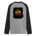 Male Raglan T-Shirt | Men's Regular Fit | 180 GSM Bio-Washed Cotton Blend | DTG Printed | Durable & Pre-Shrunk | Personalized | DTG | Bold Typography | Affirmations | Daily Inspiration | Everyday | Encouraging | Make Today Great - back - mockup 2