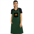 Apron | Onesize Unisex Adult | Cotton DTG Printed | Pockets & Adjustable Straps | Personalized | DTG | Bold Typography | Affirmations | Daily Inspiration | Everyday | Encouraging | Make Today Great - front - Bottle Green - mockup 1