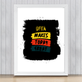 Framed Poster | Multiple Sizes & Frame Colors | 300 GSM Art Paper, Laminated | Fade-Proof Digital Print, Mounting Kit Included | Unisex | Personalized | Bold Typography | Affirmations | Daily Inspiration | Everyday | Encouraging | Make Today Great - front_18x24In - 18x24In - mockup 11