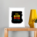 Framed Poster | Multiple Sizes & Frame Colors | 300 GSM Art Paper, Laminated | Fade-Proof Digital Print, Mounting Kit Included | Unisex | Personalized | Bold Typography | Affirmations | Daily Inspiration | Everyday | Encouraging | Make Today Great - front_8x10In - 8x10In - mockup 2