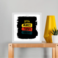 Framed Poster | Multiple Sizes & Frame Colors | 300 GSM Art Paper, Laminated | Fade-Proof Digital Print, Mounting Kit Included | Unisex | Personalized | Bold Typography | Affirmations | Daily Inspiration | Everyday | Encouraging | Make Today Great - front_10x10In - 10x10In - mockup 3