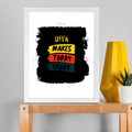 Framed Poster | Multiple Sizes & Frame Colors | 300 GSM Art Paper, Laminated | Fade-Proof Digital Print, Mounting Kit Included | Unisex | Personalized | Bold Typography | Affirmations | Daily Inspiration | Everyday | Encouraging | Make Today Great - front_11x14In - 11x14In - mockup 4