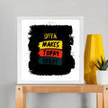 Framed Poster | Multiple Sizes & Frame Colors | 300 GSM Art Paper, Laminated | Fade-Proof Digital Print, Mounting Kit Included | Unisex | Personalized | Bold Typography | Affirmations | Daily Inspiration | Everyday | Encouraging | Make Today Great - front_12x12In - 12x12In - mockup 5