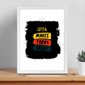 Framed Poster | Multiple Sizes & Frame Colors | 300 GSM Art Paper, Laminated | Fade-Proof Digital Print, Mounting Kit Included | Unisex | Personalized | Bold Typography | Affirmations | Daily Inspiration | Everyday | Encouraging | Make Today Great - front_12x16In - 12x16In - mockup 6
