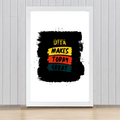 Framed Poster | Multiple Sizes & Frame Colors | 300 GSM Art Paper, Laminated | Fade-Proof Digital Print, Mounting Kit Included | Unisex | Personalized | Bold Typography | Affirmations | Daily Inspiration | Everyday | Encouraging | Make Today Great - front_16x24In - 16x24In - mockup 10