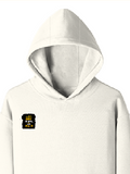 Pullover Hoodie | Unisex Regular Fit | Tri-Layer Cotton Blend | DTG Print Ready | Adults | Personalized | DTG | Typographic | Work Ethic | Success | Everyday | Motivational | Busy Building, Not Complaining - right pocket - Off White - mockup 4