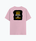 Cotton Stretch T-Shirt (Dtg) | T-Shirts | Him, Her, Unisex | Personalized | DTG | Typographic | Work Ethic | Success | Everyday | Motivational | Busy Building, Not Complaining - back - Light Baby Pink - mockup 2