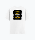 Cotton Stretch T-Shirt (Dtg) | T-Shirts | Him, Her, Unisex | Personalized | DTG | Typographic | Work Ethic | Success | Everyday | Motivational | Busy Building, Not Complaining - back - White - mockup 2
