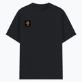 Basic T-Shirt | Unisex Fit, Sizes XS-2XL | 180 GSM Poly-Cotton Blend, DTF Ready | Bio-Wash, Silicon Finish, Durable Stitching | Adults | Personalized | DTF | Typographic | Work Ethic | Success | Everyday | Motivational | Busy Building, Not Complaining - right pocket - Black melange - mockup 4