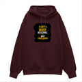 Oversized Hoodie | Relaxed Fit, Drop-Shoulder | 400 GSM Fabric | Warm, Durable | Unisex | Personalized | DTF | Typographic | Work Ethic | Success | Everyday | Motivational | Busy Building, Not Complaining - front - Maroon - mockup 1