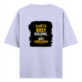 Oversized Standard T-Shirt | Unisex Relaxed Fit | 100% Super Combed Cotton DTG | Soft, Breathable & Durable | Adult | Personalized | DTG | Typographic | Work Ethic | Success | Everyday | Motivational | Busy Building, Not Complaining - back - Lavender - mockup 2