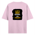 Oversized Classic T-Shirt | Unisex Oversized Fit | 100% Super-Combed Cotton | Pre-Shrunk & Ribbed Neck | Adults | Personalized | DTG | Typographic | Work Ethic | Success | Everyday | Motivational | Busy Building, Not Complaining - back - Light Baby Pink - mockup 2