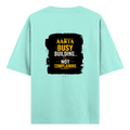 Oversized Classic T-Shirt | Unisex Oversized Fit | 100% Super-Combed Cotton | Pre-Shrunk & Ribbed Neck | Adults | Personalized | DTG | Typographic | Work Ethic | Success | Everyday | Motivational | Busy Building, Not Complaining - back - Mint - mockup 2