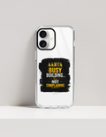 iPhone Glass Case | For iPhone Users | Tempered Glass Back & TPU Sides | Durable Protection & Fade-Proof Print | Unisex | Personalized | Typographic | Work Ethic | Success | Everyday | Motivational | Busy Building, Not Complaining - front_16 Plus - 16 Plus - mockup 5