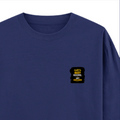 Oversized Classic T-Shirt | Unisex Fit | 100% Super-Combed Cotton | Pre-Shrunk, Double-Stitched | Adults | Personalized | DTF | Typographic | Work Ethic | Success | Everyday | Motivational | Busy Building, Not Complaining - right pocket - Royal Blue - mockup 4