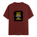 Classic Crew T-Shirt | Men's Regular Fit | 180 GSM Bio-Washed Cotton | DTG Print Ready | Double-Stitched & Ribbed Neck | Personalized | DTG | Typographic | Work Ethic | Success | Everyday | Motivational | Busy Building, Not Complaining - front - Brick Red - mockup 1