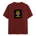 Classic Crew T-Shirt | Men's Regular Fit | 180 GSM Bio-Washed Cotton | DTG Print Ready | Double-Stitched & Ribbed Neck | Personalized | DTG | Typographic | Work Ethic | Success | Everyday | Motivational | Busy Building, Not Complaining - back - Brick Red - mockup 2