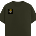 Classic Crew T-Shirt | Men's Regular Fit | 180 GSM Bio-Washed Cotton | DTG Print Ready | Double-Stitched & Ribbed Neck | Personalized | DTG | Typographic | Work Ethic | Success | Everyday | Motivational | Busy Building, Not Complaining - right pocket - Olive Green - mockup 4
