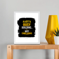 Framed Poster | Multiple Sizes & Frame Colors | 300 GSM Art Paper, Laminated | Fade-Proof Digital Print, Mounting Kit Included | Unisex | Personalized | Typographic | Work Ethic | Success | Everyday | Motivational | Busy Building, Not Complaining - front_8x10In - 8x10In - mockup 2