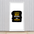Framed Poster | Multiple Sizes & Frame Colors | 300 GSM Art Paper, Laminated | Fade-Proof Digital Print, Mounting Kit Included | Unisex | Personalized | Typographic | Work Ethic | Success | Everyday | Motivational | Busy Building, Not Complaining - front_12x24In - 12x24In - mockup 8