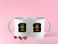 Color Coffee Mug | 11 oz | Ceramic Sublimation | Fade-Proof Print, Inner & Handle Color | Unisex | Personalized | Typographic | Work Ethic | Success | Everyday | Motivational | Busy Building, Not Complaining - front - White - mockup 1