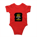 Rompers | Regular Fit Baby & Toddler | Bio-Washed Cotton | Double Stitched, Pre-Shrunk | Unisex | Personalized | DTG | Typographic | Work Ethic | Success | Everyday | Motivational | Busy Building, Not Complaining - back - Red - mockup 2