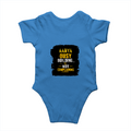 Baby Romper | 0-12 Months Regular Fit | 180 GSM Bio-Washed Cotton Blend | Double Stitched, Pre-Shrunk | Unisex | Personalized | DTF | Typographic | Work Ethic | Success | Everyday | Motivational | Busy Building, Not Complaining - back - Orchid Blue - mockup 2