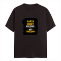 Men's Classic Crew T-Shirt | Regular Fit | 180 GSM Bio-Washed Cotton | DTF Print Ready | Pre-Shrunk, Durable | Personalized | DTF | Typographic | Work Ethic | Success | Everyday | Motivational | Busy Building, Not Complaining - front - Coffee Brown - mockup 1