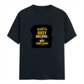 Men's Classic Crew T-Shirt | Regular Fit | 180 GSM Bio-Washed Cotton | DTF Print Ready | Pre-Shrunk, Durable | Personalized | DTF | Typographic | Work Ethic | Success | Everyday | Motivational | Busy Building, Not Complaining - front - Navy Blue - mockup 1
