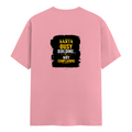 Men's Classic Crew T-Shirt | Regular Fit | 180 GSM Bio-Washed Cotton | DTF Print Ready | Pre-Shrunk, Durable | Personalized | DTF | Typographic | Work Ethic | Success | Everyday | Motivational | Busy Building, Not Complaining - back - Flamingo - mockup 2