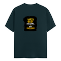 Men's Classic Crew T-Shirt | Regular Fit | 180 GSM Bio-Washed Cotton | DTF Print Ready | Pre-Shrunk, Durable | Personalized | DTF | Typographic | Work Ethic | Success | Everyday | Motivational | Busy Building, Not Complaining - back - Petrol Blue - mockup 2