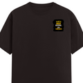Men's Classic Crew T-Shirt | Regular Fit | 180 GSM Bio-Washed Cotton | DTF Print Ready | Pre-Shrunk, Durable | Personalized | DTF | Typographic | Work Ethic | Success | Everyday | Motivational | Busy Building, Not Complaining - left pocket - Coffee Brown - mockup 3