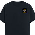 Men's Classic Crew T-Shirt | Regular Fit | 180 GSM Bio-Washed Cotton | DTF Print Ready | Pre-Shrunk, Durable | Personalized | DTF | Typographic | Work Ethic | Success | Everyday | Motivational | Busy Building, Not Complaining - left pocket - Navy Blue - mockup 3