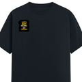 Men's Classic Crew T-Shirt | Regular Fit | 180 GSM Bio-Washed Cotton | DTF Print Ready | Pre-Shrunk, Durable | Personalized | DTF | Typographic | Work Ethic | Success | Everyday | Motivational | Busy Building, Not Complaining - right pocket - Navy Blue - mockup 4