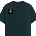 Men's Classic Crew T-Shirt | Regular Fit | 180 GSM Bio-Washed Cotton | DTF Print Ready | Pre-Shrunk, Durable | Personalized | DTF | Typographic | Work Ethic | Success | Everyday | Motivational | Busy Building, Not Complaining - right pocket - Petrol Blue - mockup 4