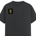 Men's Classic Crew T-Shirt | Regular Fit | 180 GSM Bio-Washed Cotton | DTF Print Ready | Pre-Shrunk, Durable | Personalized | DTF | Typographic | Work Ethic | Success | Everyday | Motivational | Busy Building, Not Complaining - right pocket - Steel Grey - mockup 4