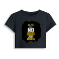 Female Baby Tee | Cropped Fit, Gen Z | 95% Cotton 5% Spandex, DTG | Stretchable, Breathable, Pre-Shrunk | Women | Personalized | DTG | Motivational | Motivation | Success | Daily Motivation | Empowering | Results Over Excuses - front - Navy Blue - mockup 1