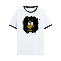 Ringer T-shirt | Unisex | DTG Print | Contrast Trim | Men's, Women's | Personalized | DTG | Motivational | Motivation | Success | Daily Motivation | Empowering | Results Over Excuses