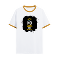 Ringer T-shirt | Unisex Regular Fit | 100% Cotton DTF/DTG | Contrast Rib Neck Bio Washed Pre-Shrunk | Adults | Personalized | DTF | Motivational | Motivation | Success | Daily Motivation | Empowering | Results Over Excuses - front - Mustard yellow off white - mockup 1